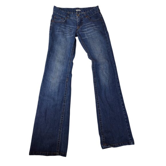Vintage Y2K Women's Guess Bootcut Jeans Size 26 Low Rise Faded Embroidered - Picture 1 of 9